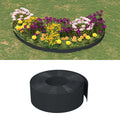 vidaXL Obrzeże ogrodowe, czarne, 10 m, 20 cm, polietylen