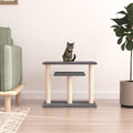 vidaXL Drapak dla kota z platformami, ciemnoszary, 62,5 cm