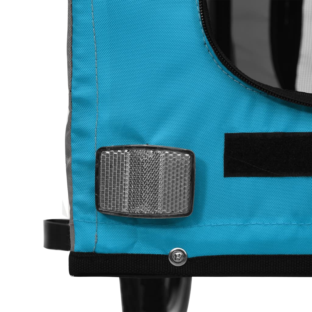 vidaXL Przyczepka rowerowa dla zwierząt, tkanina Oxford i żelazo