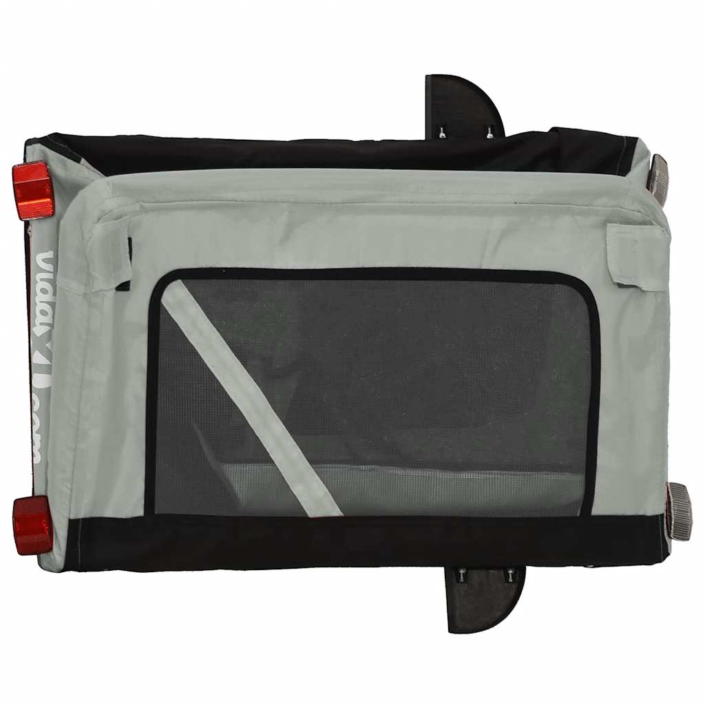 vidaXL Przyczepka rowerowa dla zwierząt, tkanina Oxford i żelazo