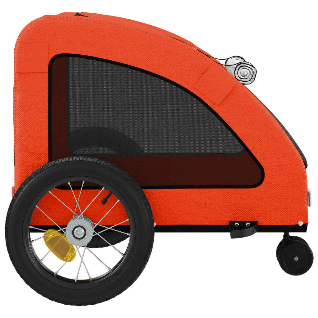 vidaXL Przyczepka rowerowa dla zwierząt, tkanina Oxford i żelazo