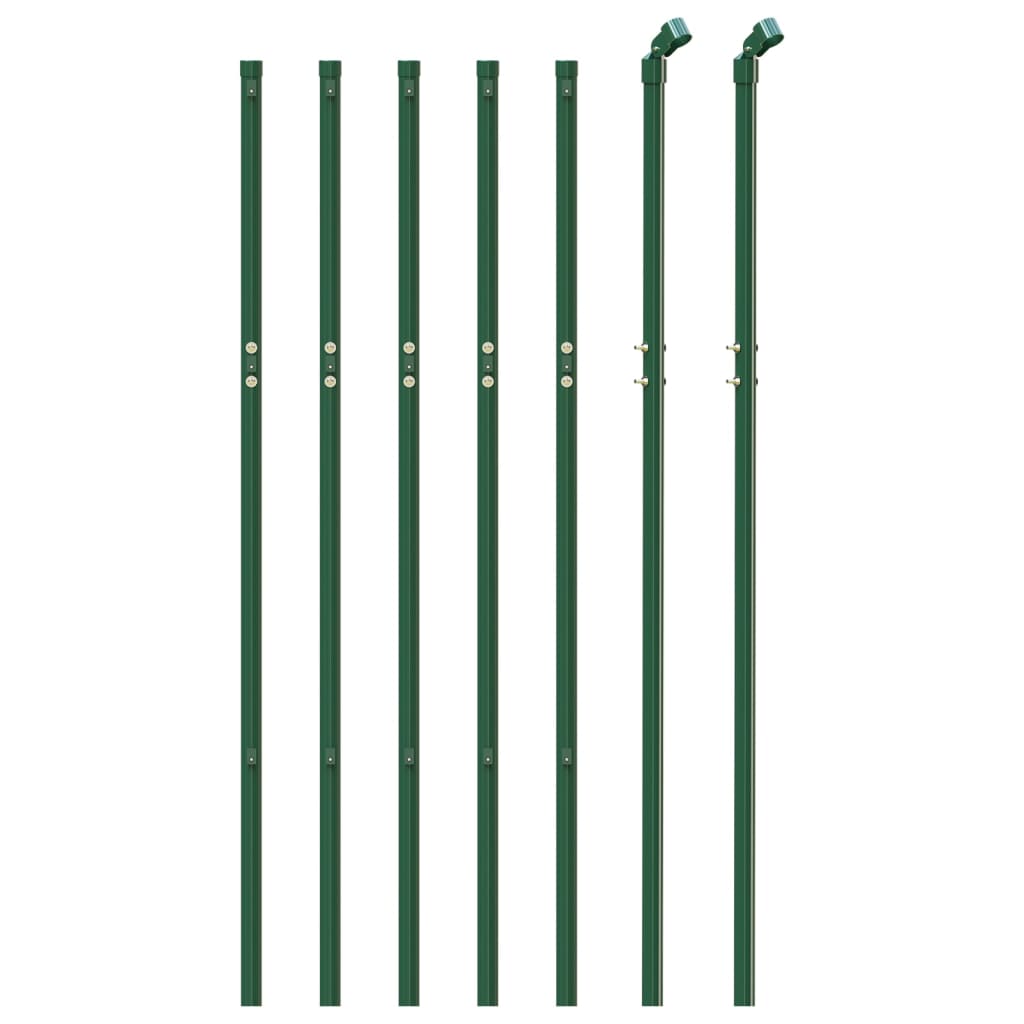 vidaXL Ogrodzenie z siatki, zielone, 1x10 m