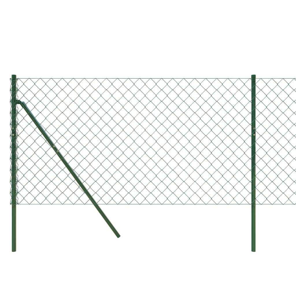 vidaXL Ogrodzenie z siatki, zielone, 1,1x10 m