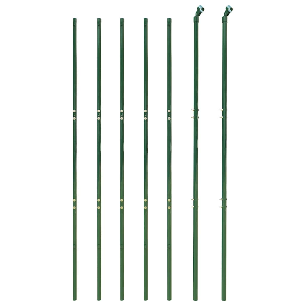 vidaXL Ogrodzenie z siatki, zielone, 1,4x10 m