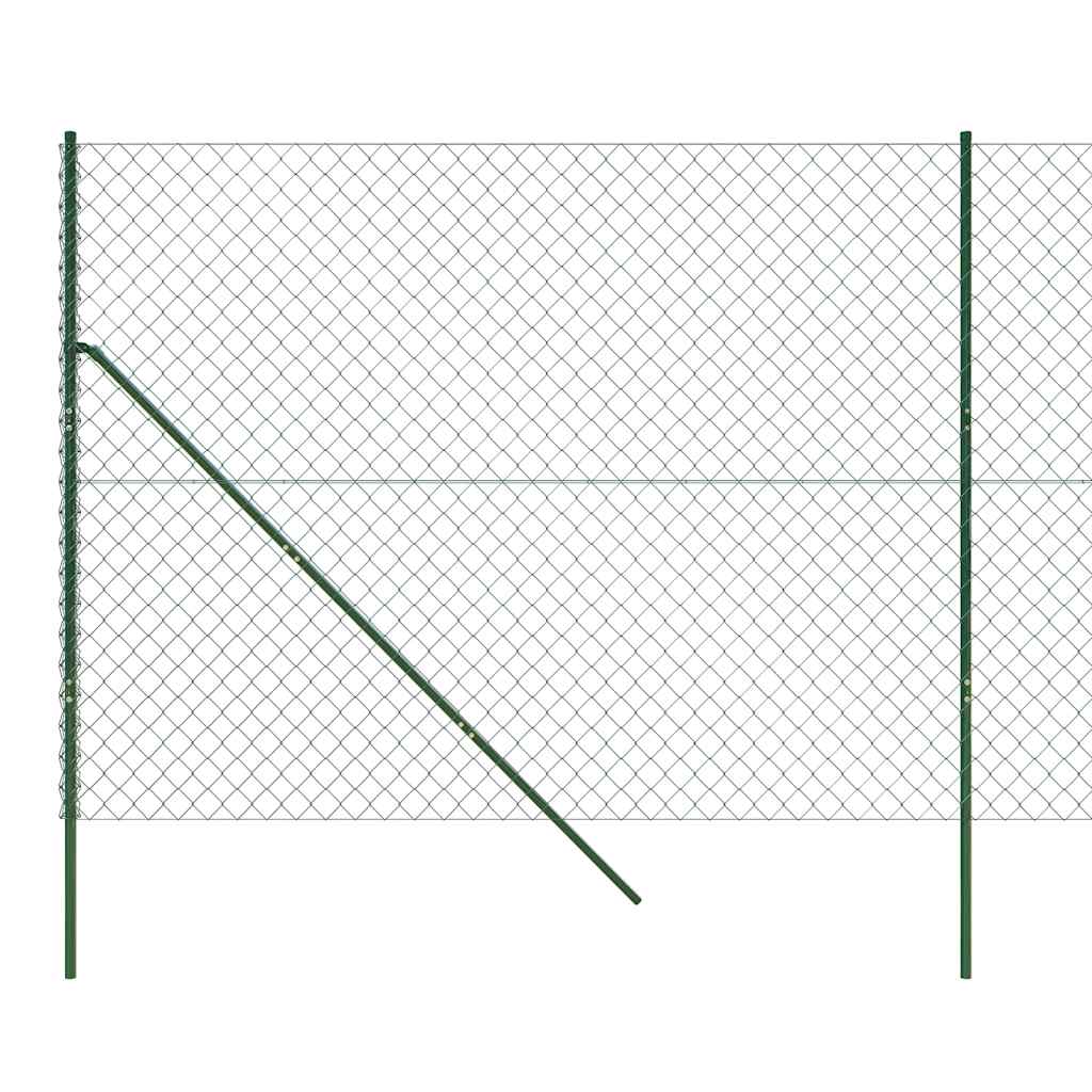 vidaXL Ogrodzenie z siatki, zielone, 1,4x10 m