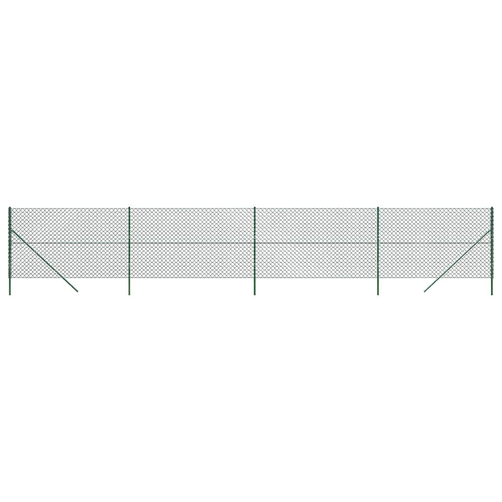 vidaXL Ogrodzenie z siatki, zielone, 1,6x10 m