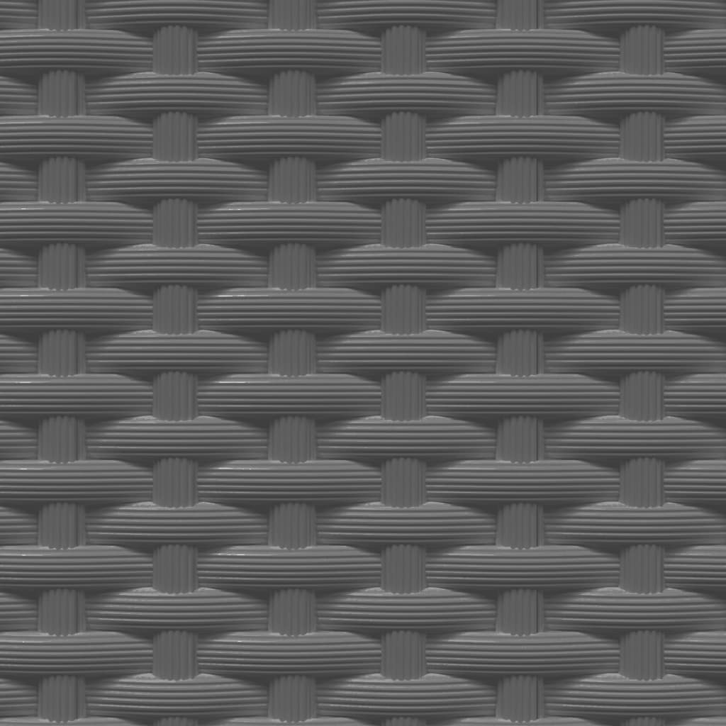 vidaXL Donice, 2 szt., czarne, 30x30x37 cm, polipropylen