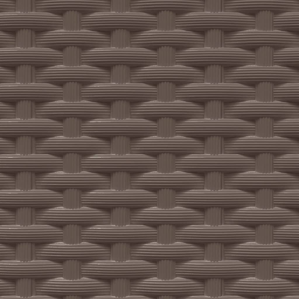 vidaXL Donice, 2 szt., brązowe, 30x30x37 cm, polipropylen
