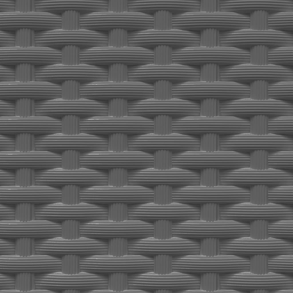 vidaXL Donice, 4 szt., ciemnoszare, 30x30x37 cm, polipropylen