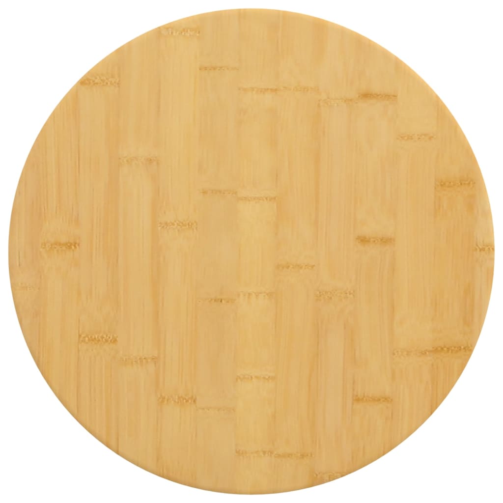 vidaXL Blat do stołu, Ø30x2,5 cm, bambusowy