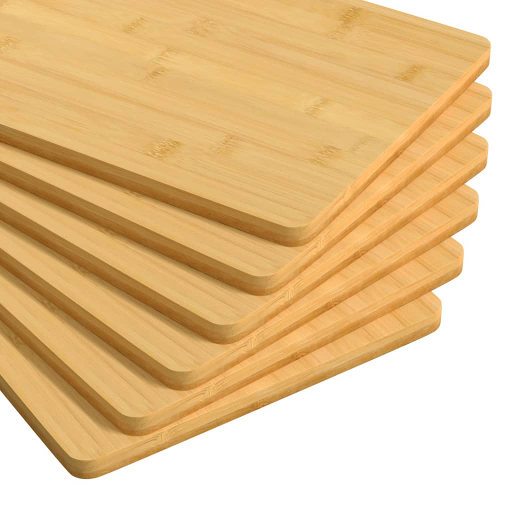 vidaXL Talerze śniadaniowe, 6 szt., 22x14x0,8 cm, bambus