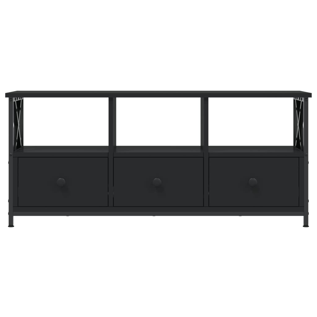 vidaXL Szafka pod telewizor, czarna, 102x33x45 cm
