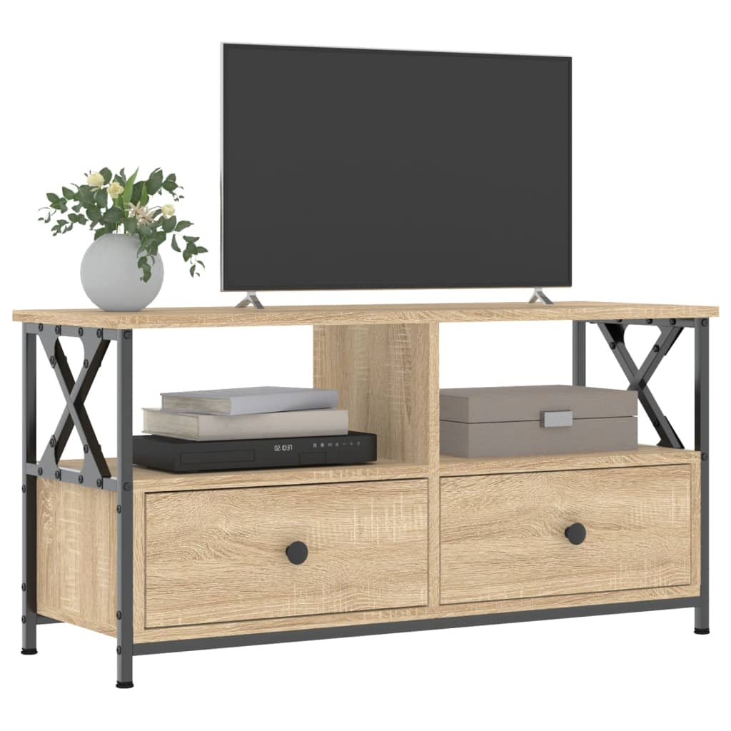 vidaXL Szafka pod telewizor, dąb sonoma, 90x33x45 cm