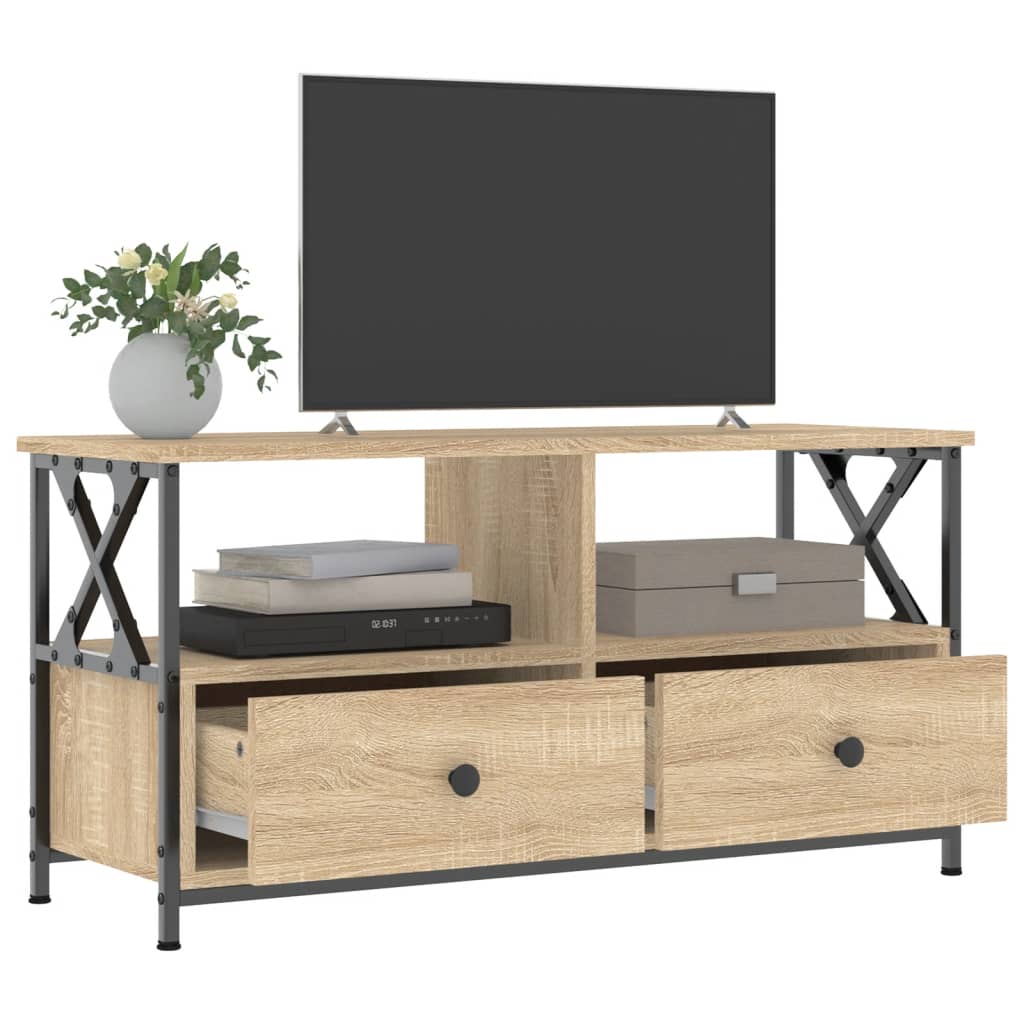 vidaXL Szafka pod telewizor, dąb sonoma, 90x33x45 cm