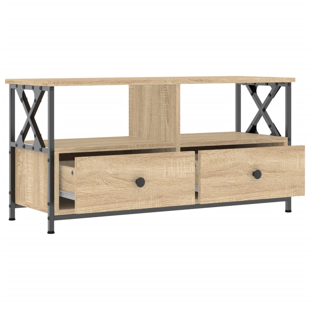 vidaXL Szafka pod telewizor, dąb sonoma, 90x33x45 cm