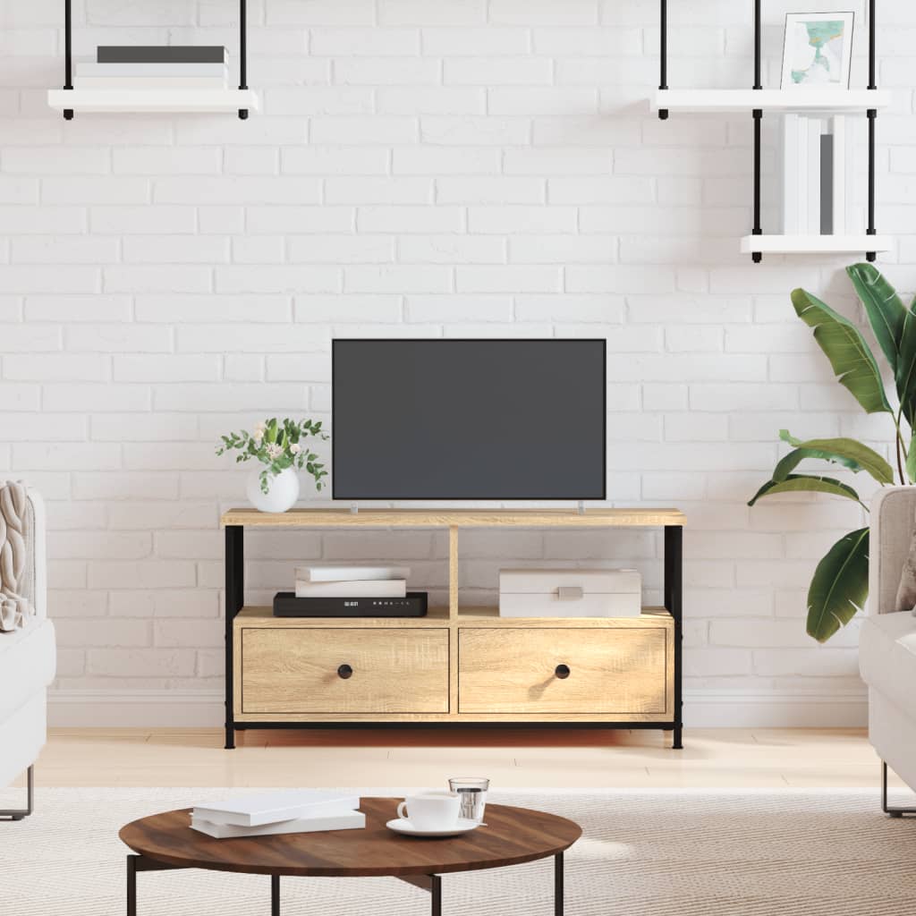 vidaXL Szafka pod telewizor, dąb sonoma, 90x33x45 cm