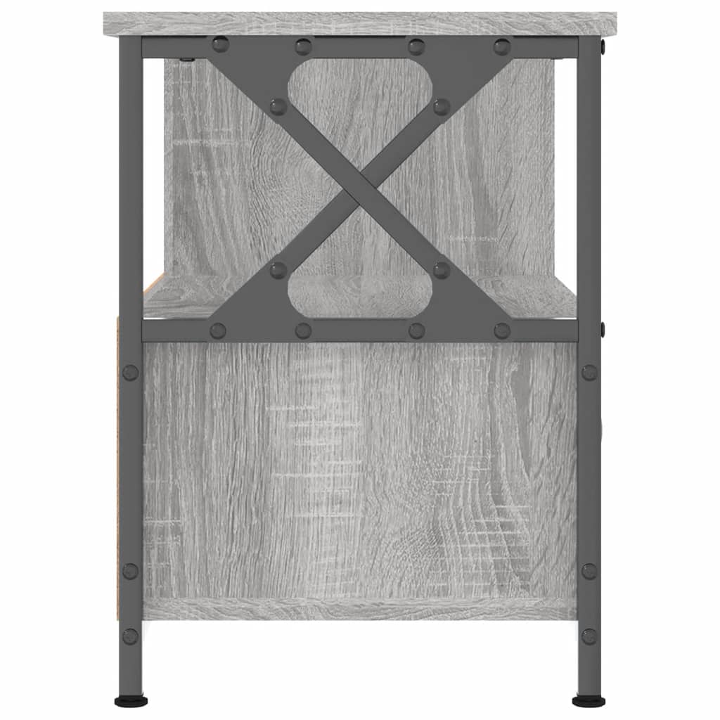 vidaXL Szafka pod telewizor, szary dąb sonoma, 90x33x45 cm