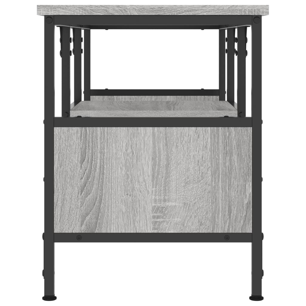 vidaXL Szafka pod telewizor, szary dąb sonoma, 100x35x45 cm