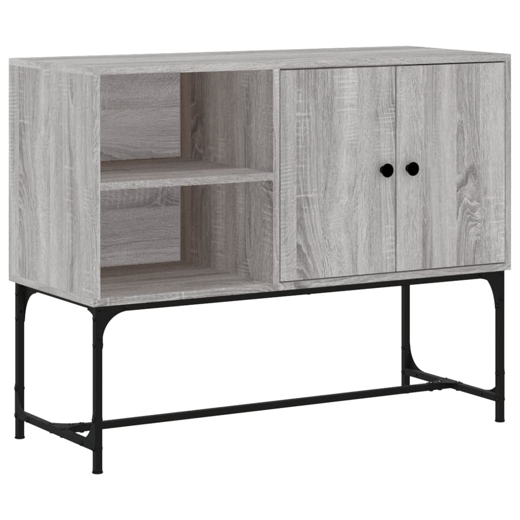 vidaXL Komoda, szary dąb sonoma 100x40x79,5 cm materiał drewnopochodny
