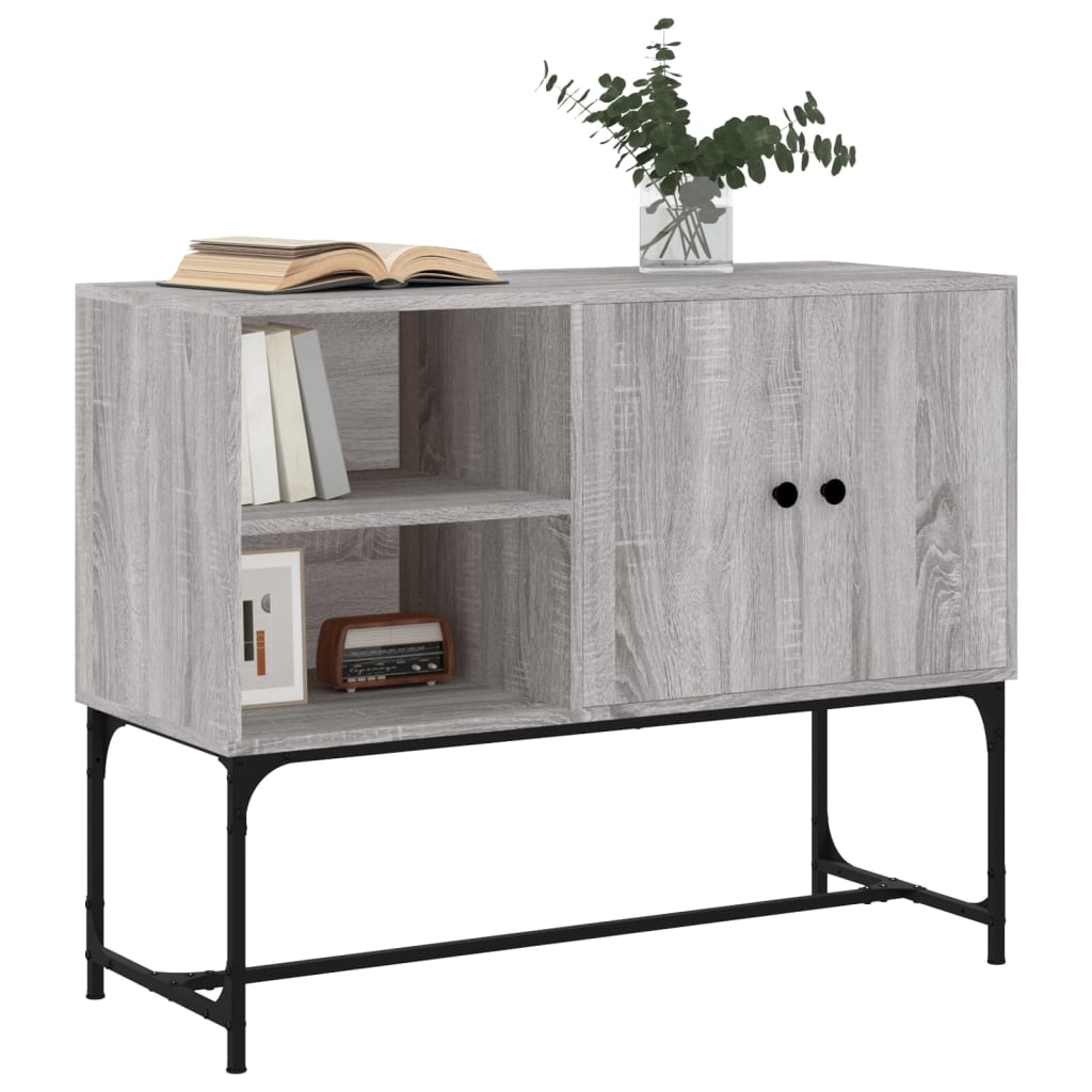 vidaXL Komoda, szary dąb sonoma 100x40x79,5 cm materiał drewnopochodny