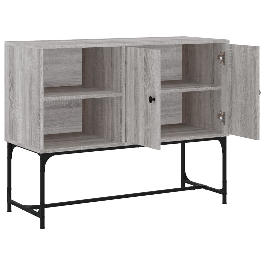 vidaXL Komoda, szary dąb sonoma 100x40x79,5 cm materiał drewnopochodny