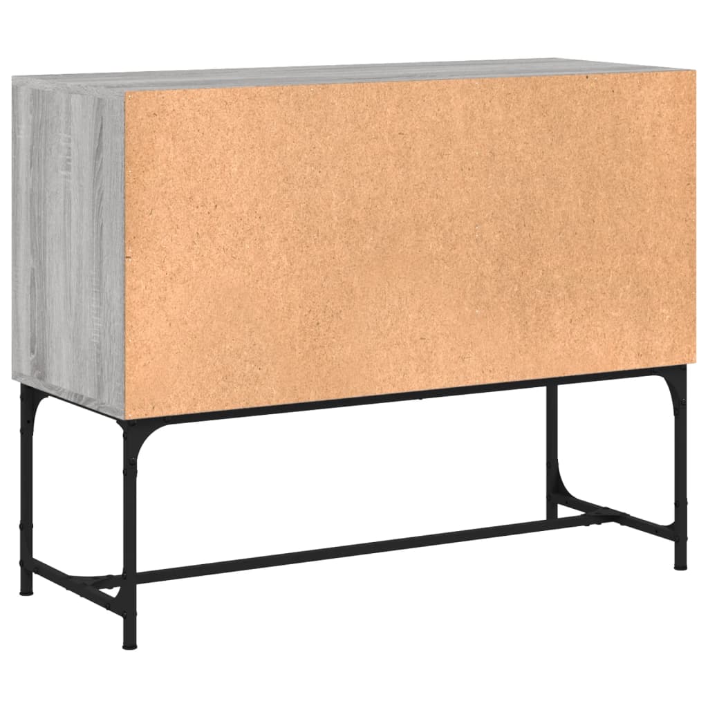 vidaXL Komoda, szary dąb sonoma 100x40x79,5 cm materiał drewnopochodny