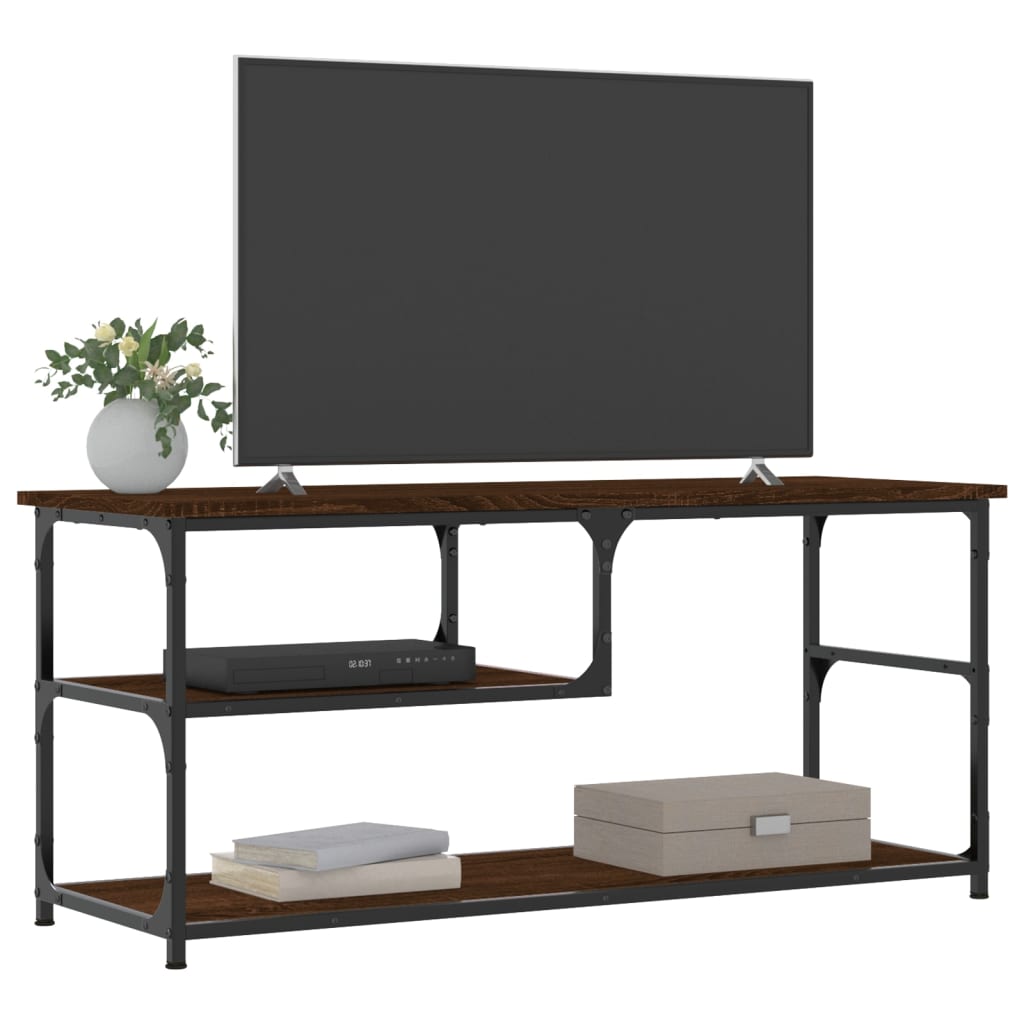 vidaXL Szafka pod telewizor, brązowy dąb, 103x38x46,5 cm