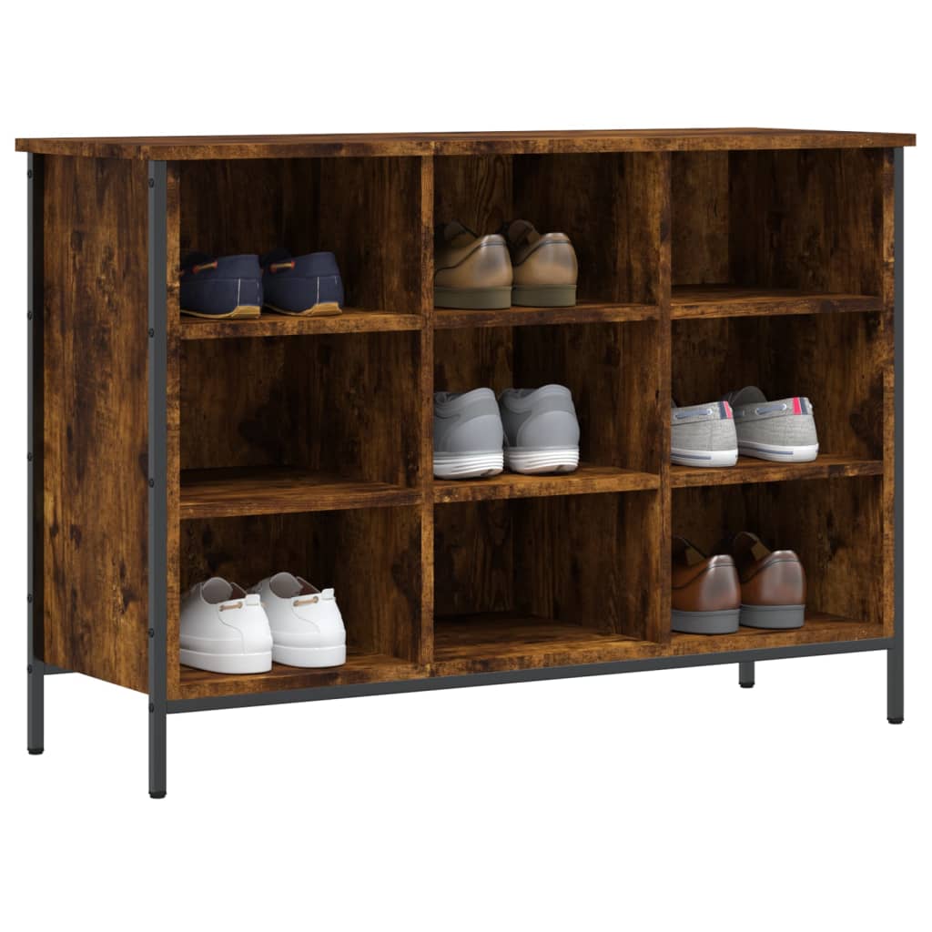 vidaXL Szafka na buty, przydymiony dąb, 100x35x70 cm