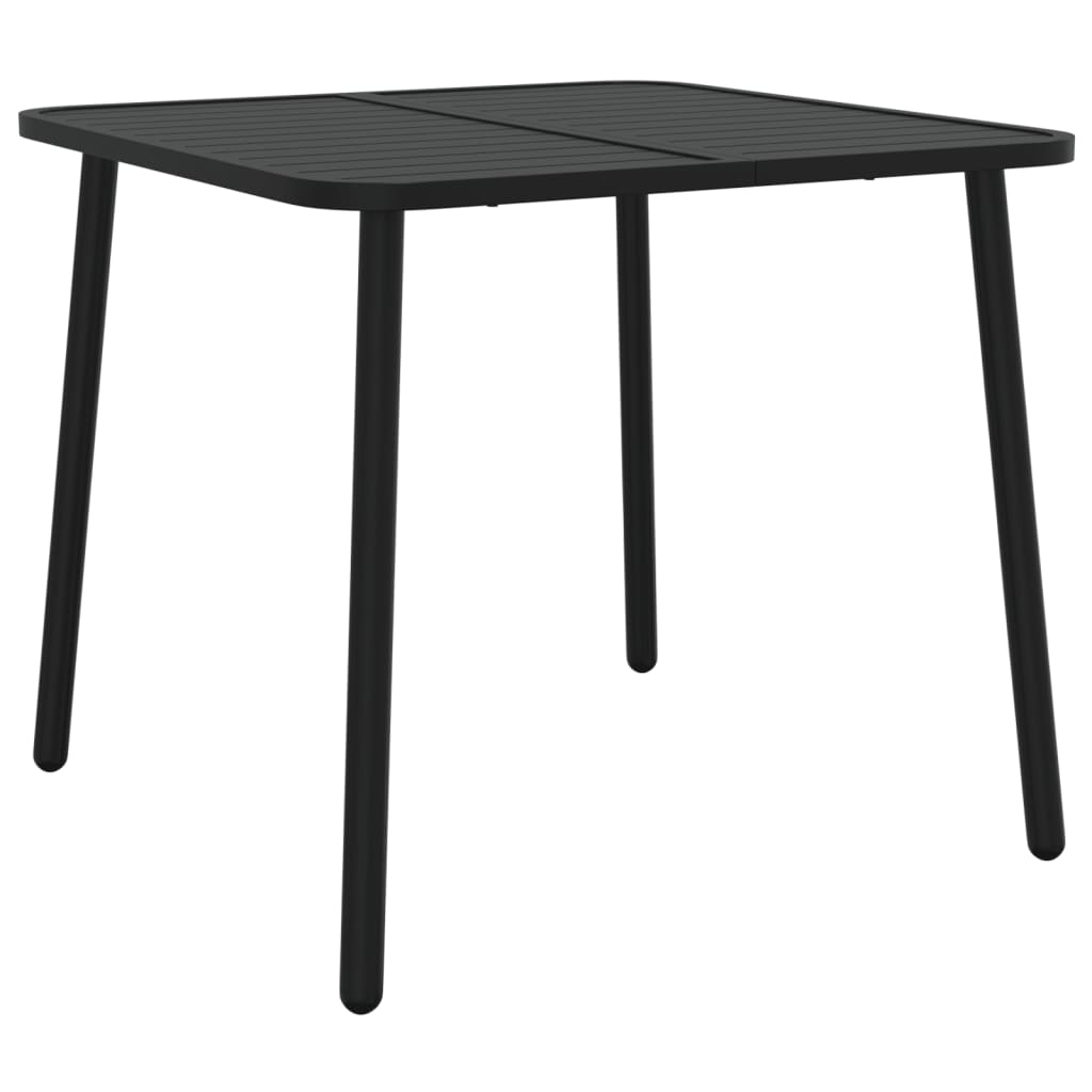 vidaXL Stolik ogrodowy, antracytowy, 80x80x71 cm, stalowy