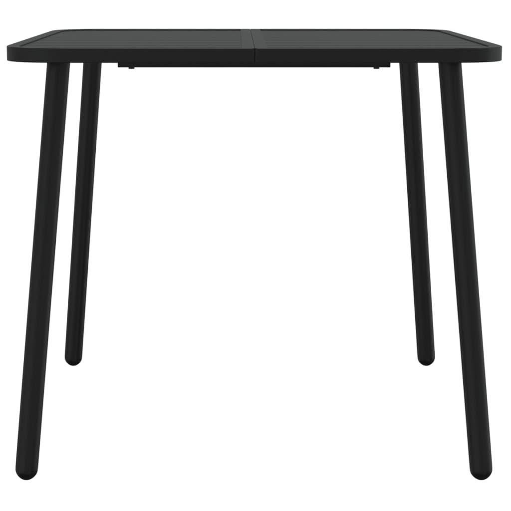 vidaXL Stolik ogrodowy, antracytowy, 80x80x71 cm, stalowy