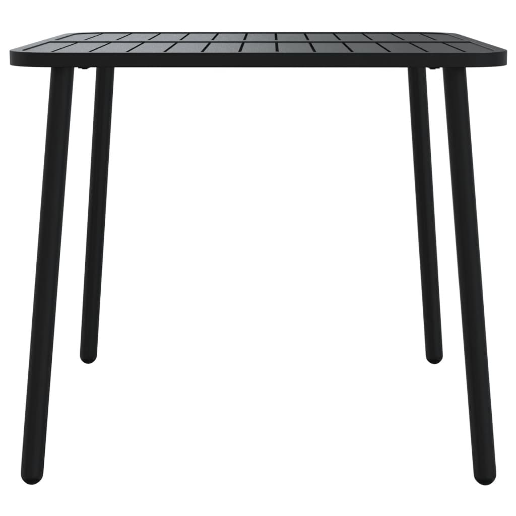 vidaXL Stolik ogrodowy, antracytowy, 80x80x71 cm, stalowy