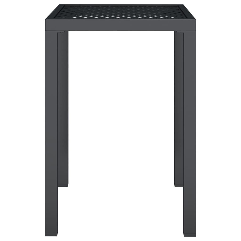 vidaXL Stolik ogrodowy, antracytowy, 50x50x72 cm, stal