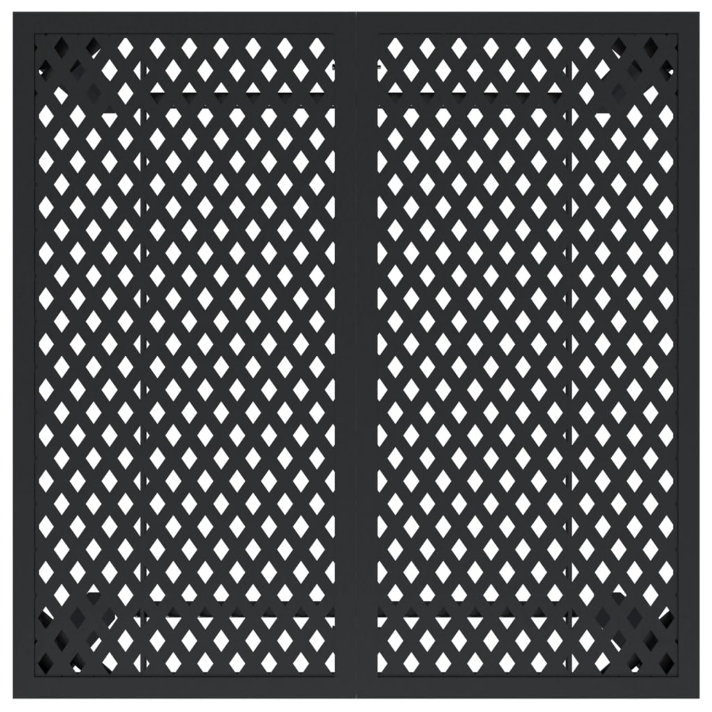 vidaXL Stolik ogrodowy, antracytowy, 80x80x72 cm, stal