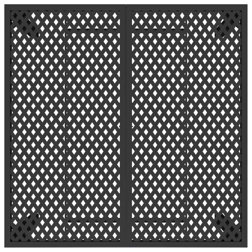 vidaXL Stół ogrodowy, antracytowy, 100x100x72 cm, stal