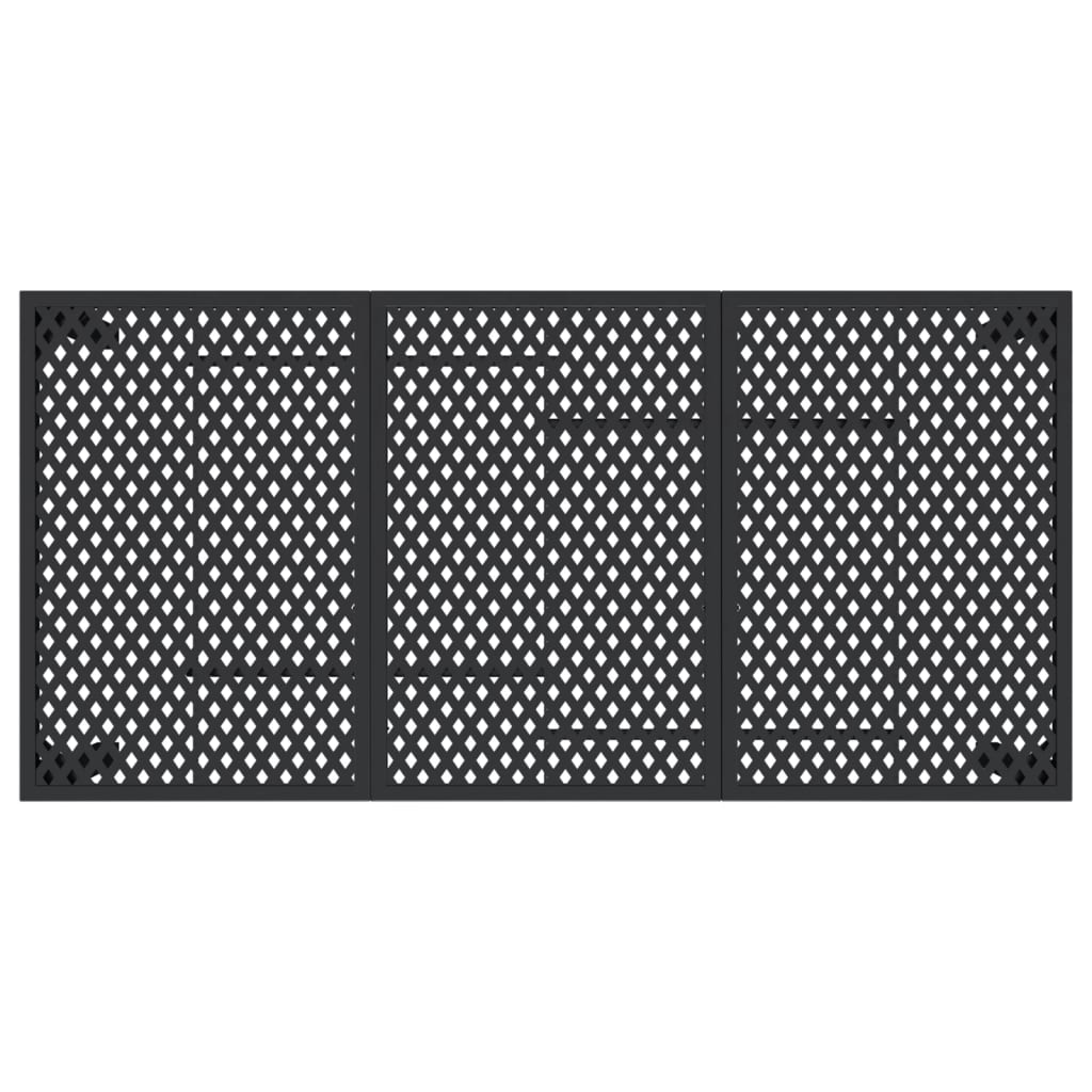 vidaXL Stół ogrodowy, antracytowy, 165x80x72 cm, stal