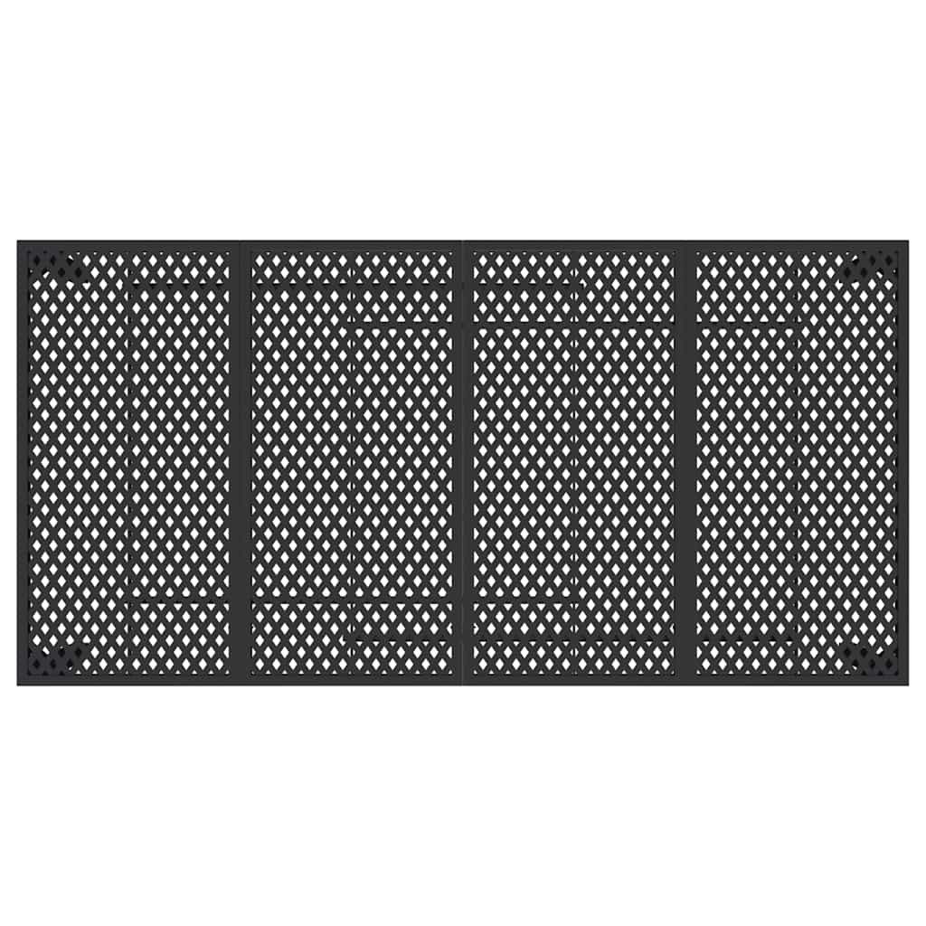 vidaXL Stół ogrodowy, antracytowy, 200x100x72 cm, stal