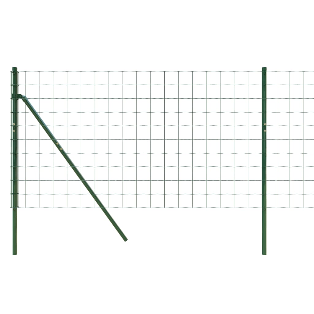 vidaXL Ogrodzenie ze zgrzewanej siatki, zielone, 1x10 m