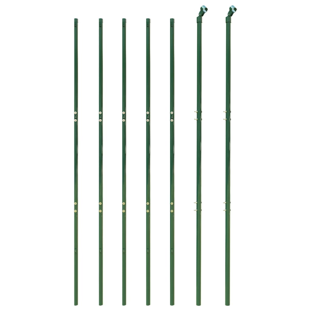 vidaXL Ogrodzenie z siatki, z kotwami, zielone, 2,2x10 m
