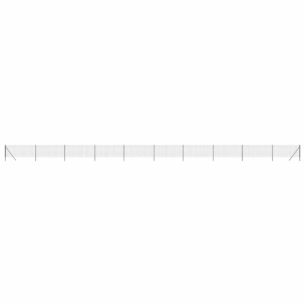 vidaXL Ogrodzenie z siatki drucianej, antracytowe, 1x25 m