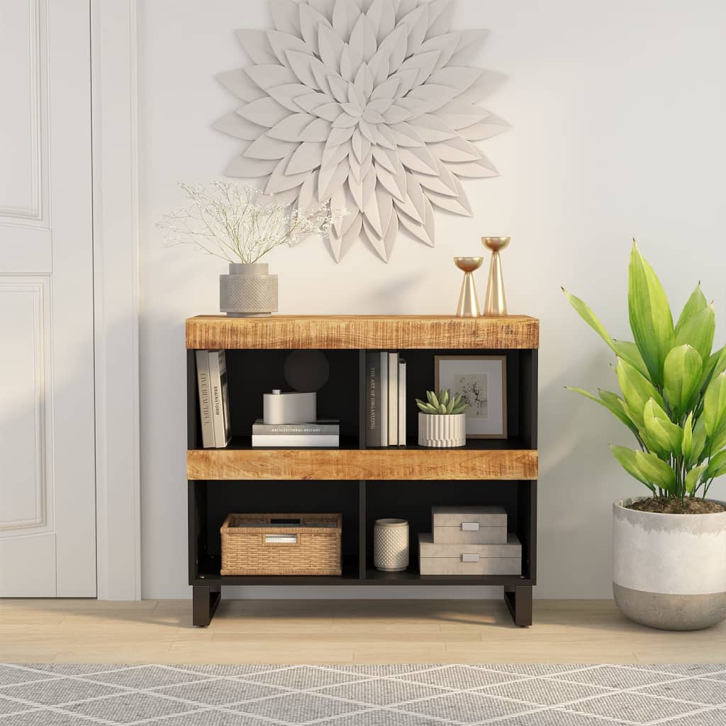 vidaXL Szafka, 85x33x75 cm, lite drewno mango