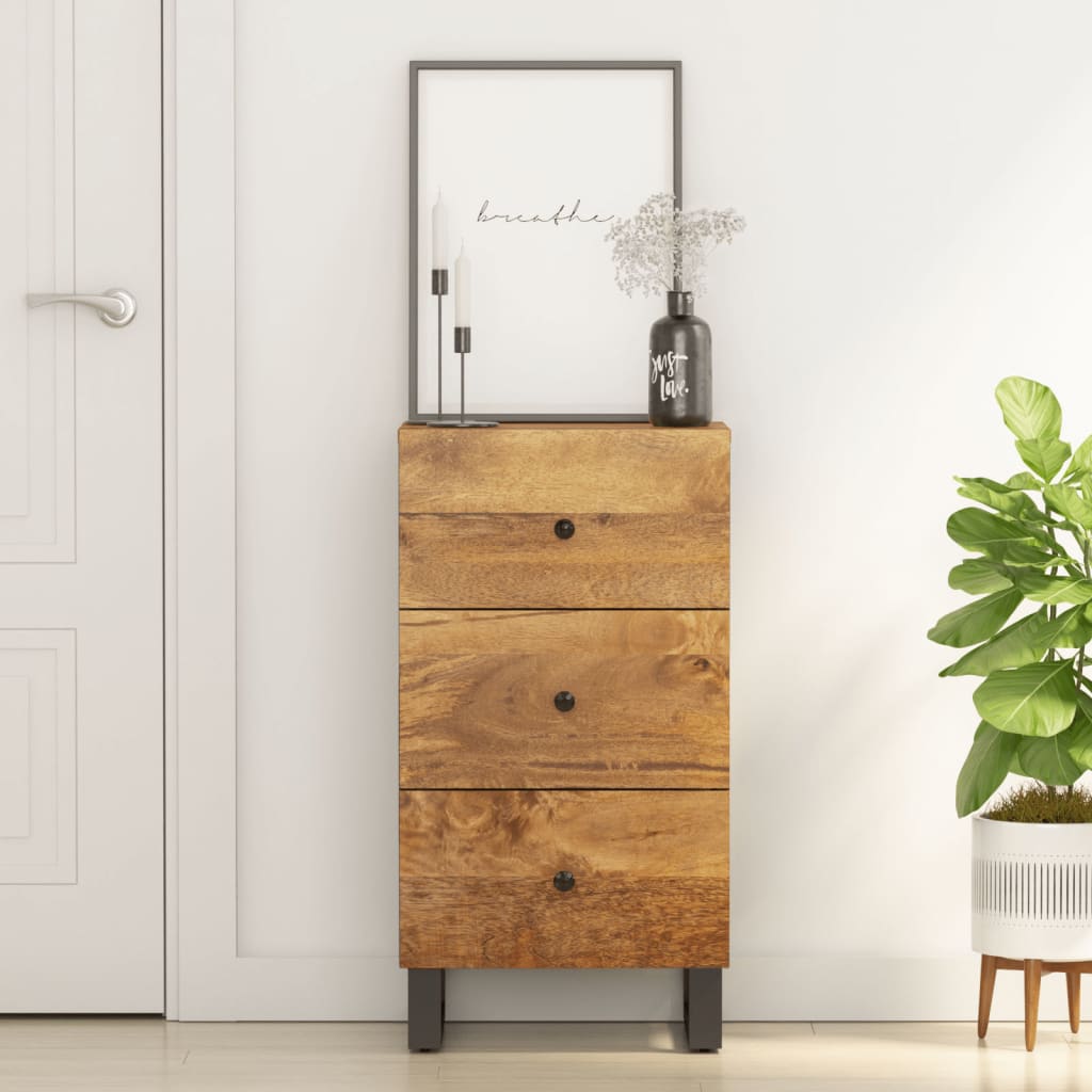 vidaXL Szafka z 3 szufladami, 40x33,5x75 cm, lite drewno mango