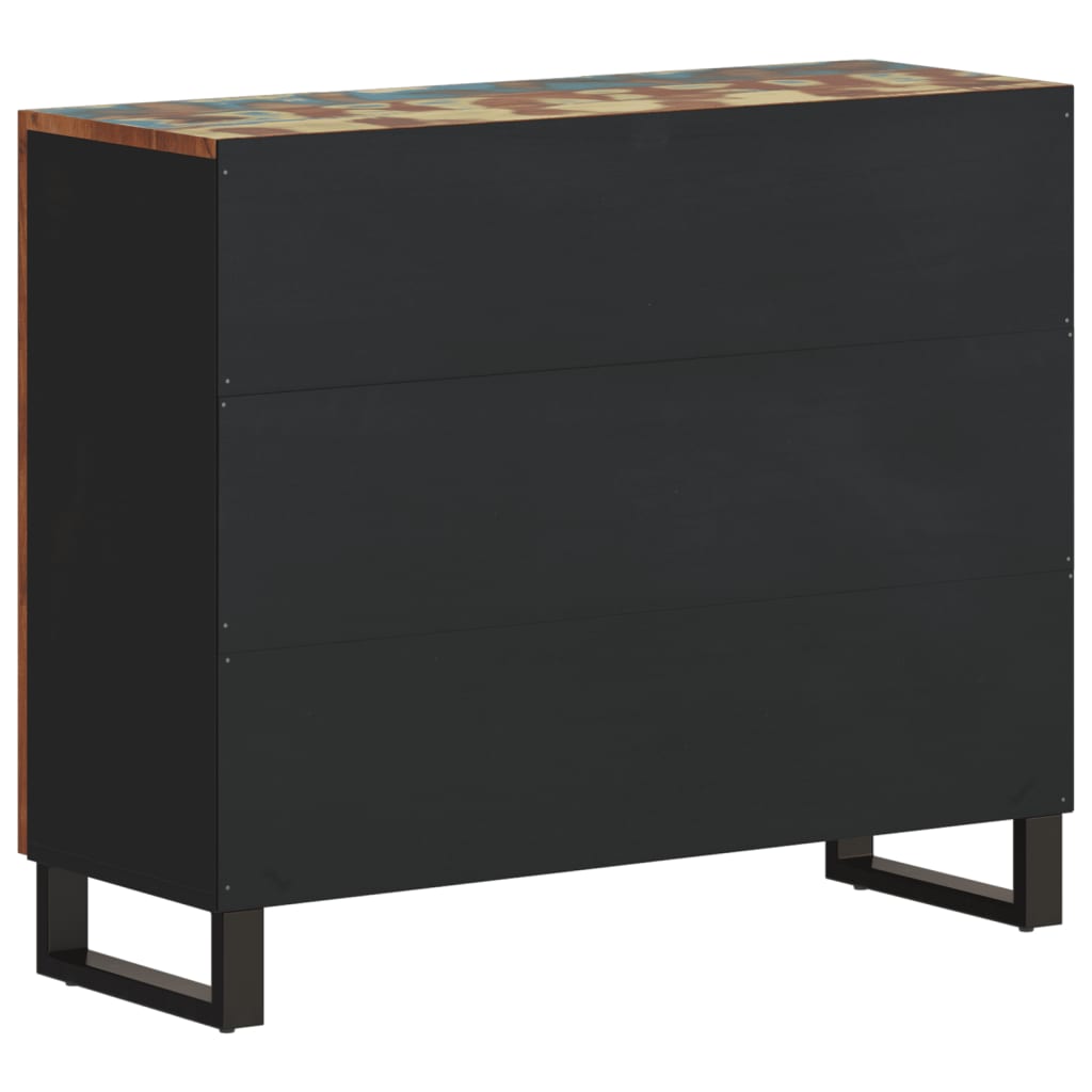 vidaXL Szafka z 2 drzwiczek, 90x33x75 cm, lite drewno z odzysku