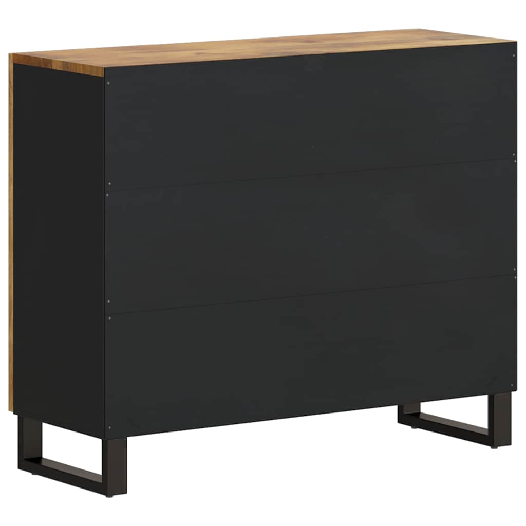 vidaXL Szafka z 2 drzwiczek, 90x33x75 cm, lite drewno mango
