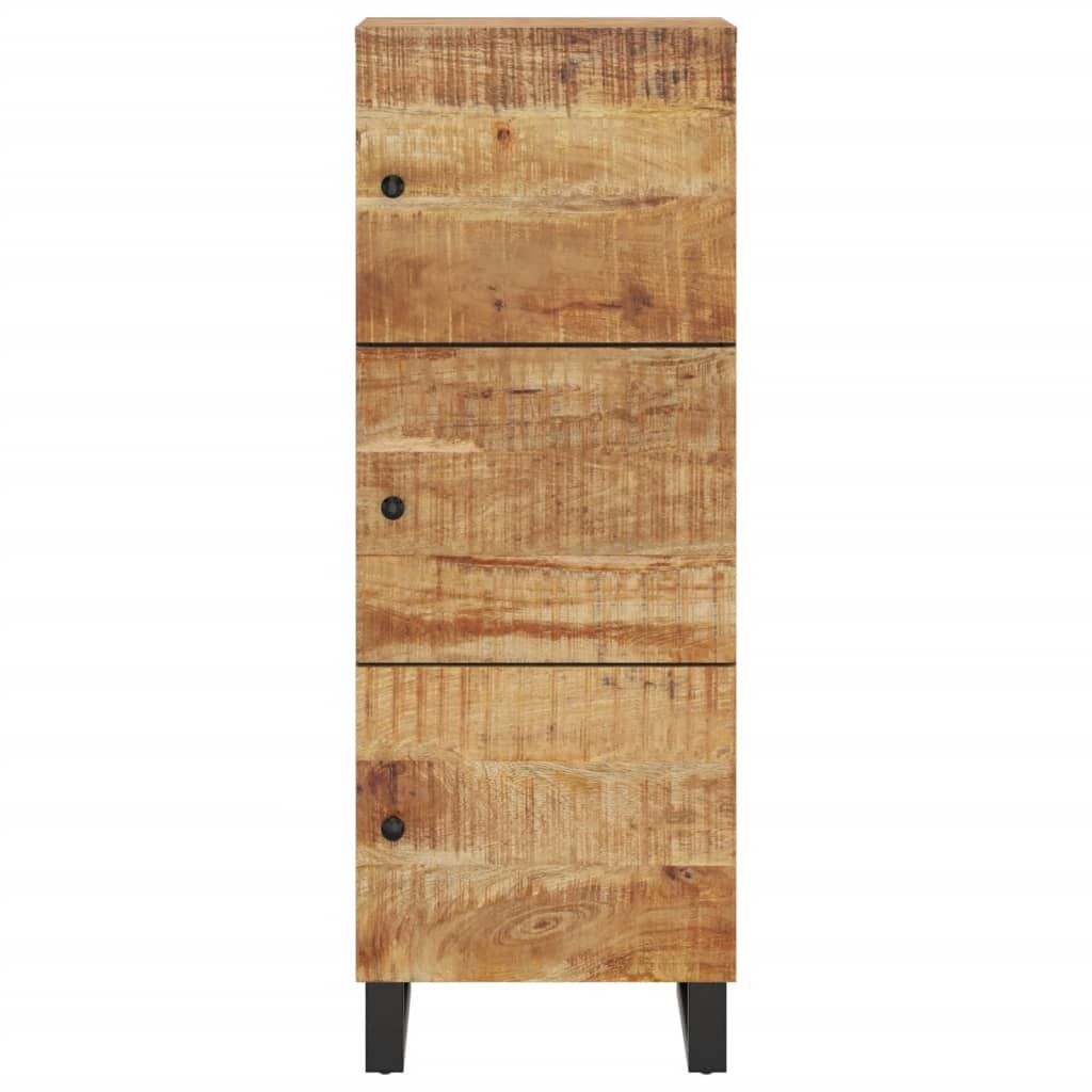 vidaXL Szafka z 3 drzwiczek, 40x33x110 cm, lite drewno mango i żelazo