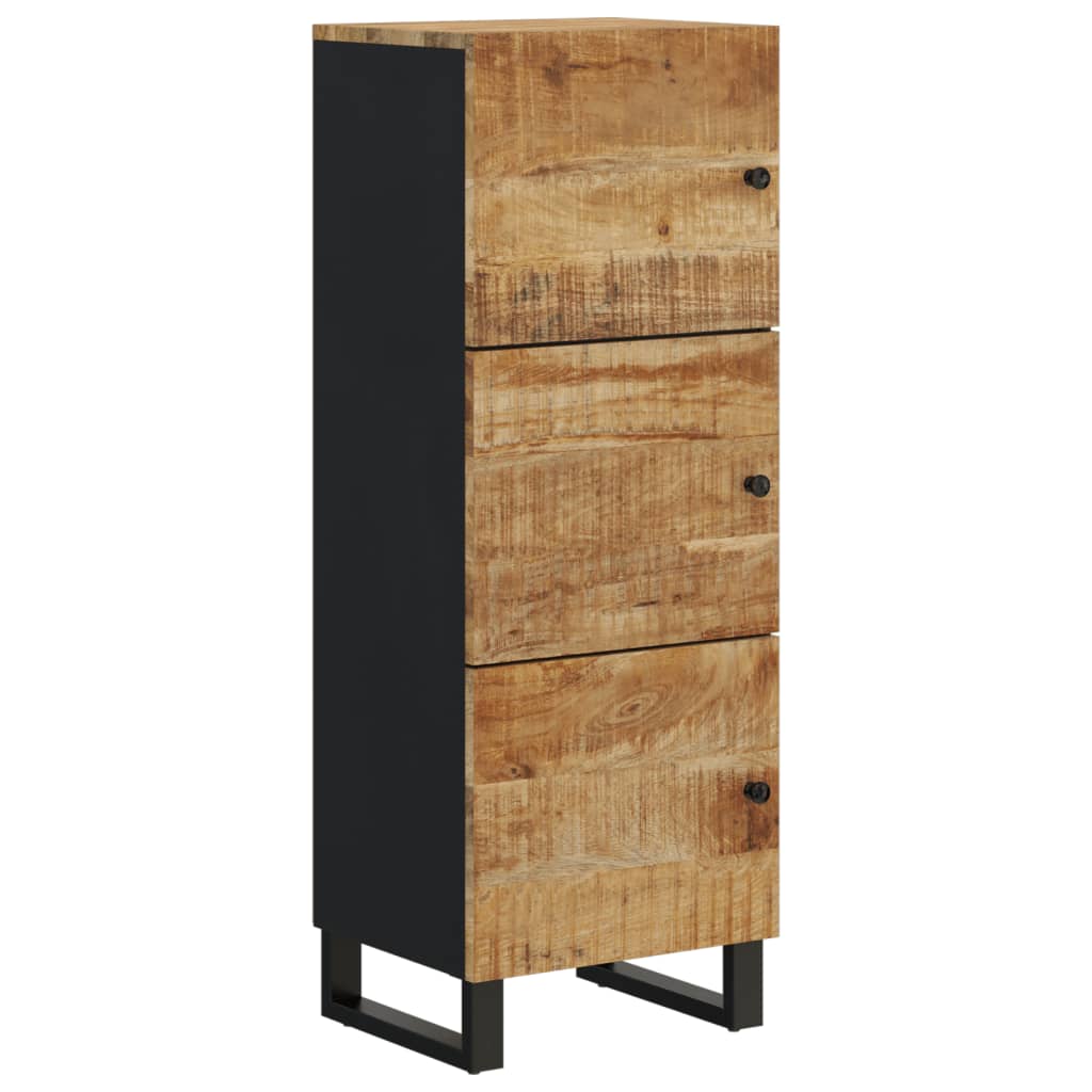 vidaXL Szafka z 3 drzwiczek, 40x33x110 cm, lite drewno mango i żelazo