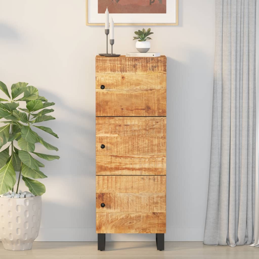 vidaXL Szafka z 3 drzwiczek, 40x33x110 cm, lite drewno mango i żelazo