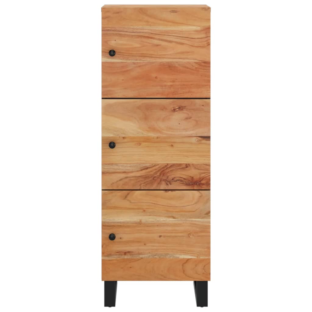 vidaXL Szafka z 3 drzwiczek, 40x33x110 cm, drewno akacjowe i żelazo