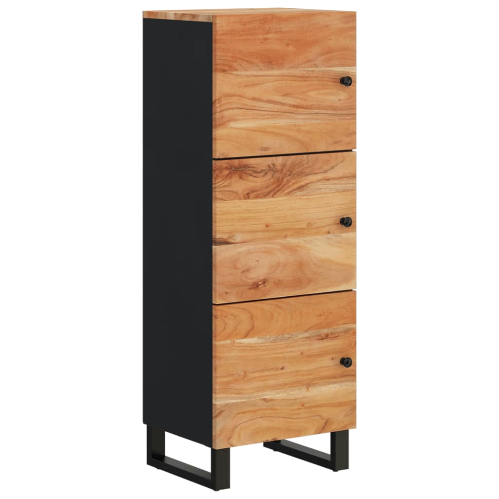 vidaXL Szafka z 3 drzwiczek, 40x33x110 cm, drewno akacjowe i żelazo