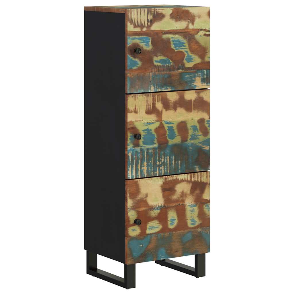 vidaXL Szafka z 3 drzwiczek, 40x33x110 cm, drewno z odzysku i żelazo