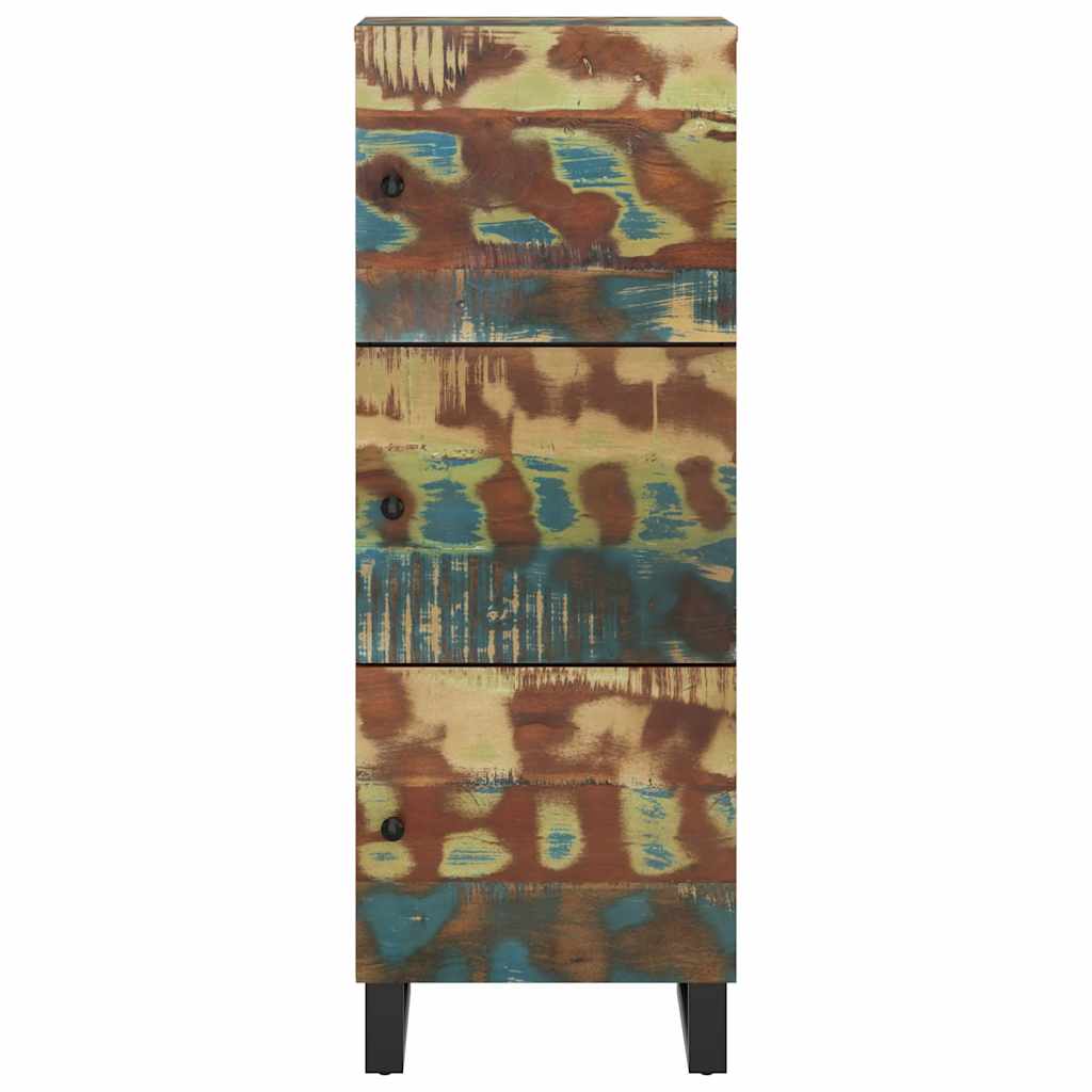 vidaXL Szafka z 3 drzwiczek, 40x33x110 cm, drewno z odzysku i żelazo